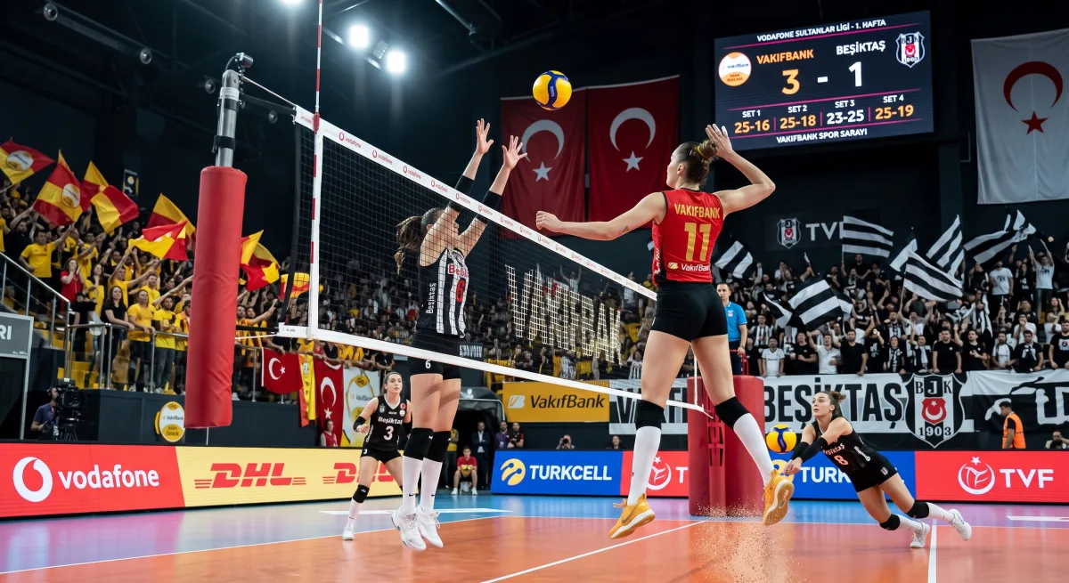 Sultanlar Ligi’nde Sezon Açılışı! VakıfBank - Beşiktaş Derbisi Nefes Kesti: Maç Kaç Kaç Bitti?